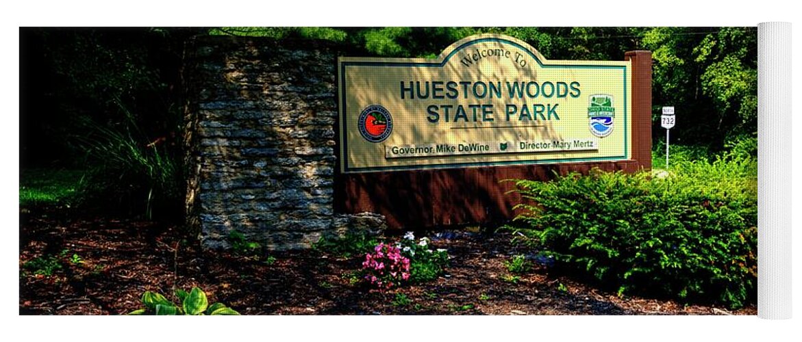 Hueston Woods Yoga Mat featuring the photograph Hueston Woods State Park by Paul Lindner