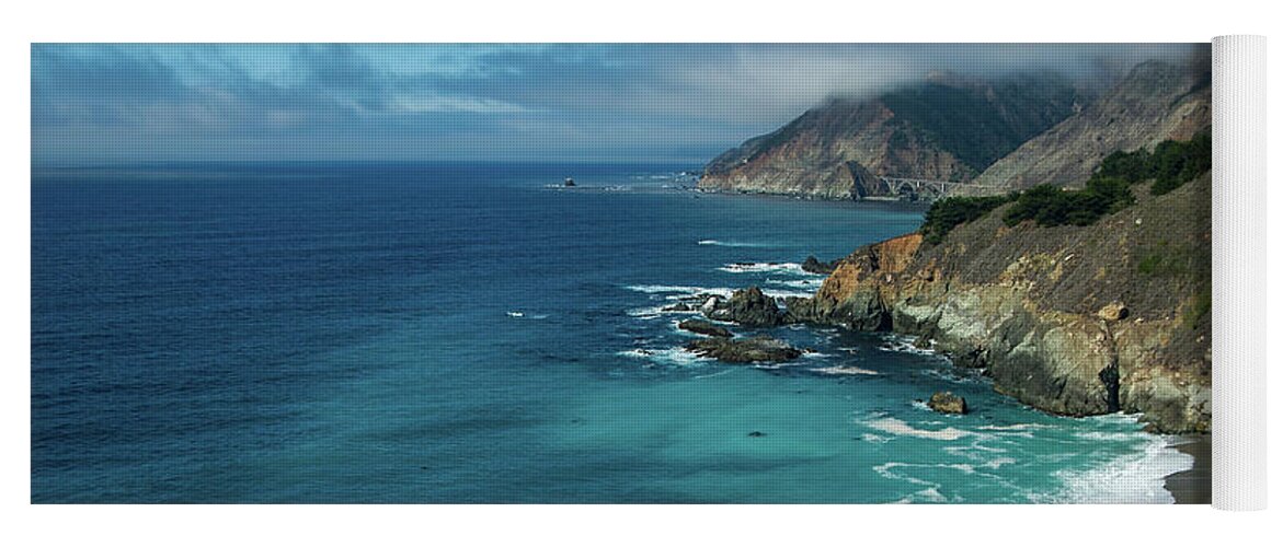 Ocean Yoga Mat featuring the photograph Hwy 1 Road Trip by Stephen Sloan