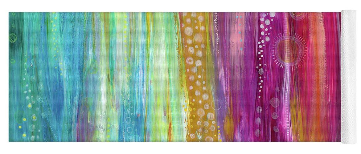 Modern Contemporary Painting Yoga Mat featuring the painting I Am Becoming by Tanielle Childers