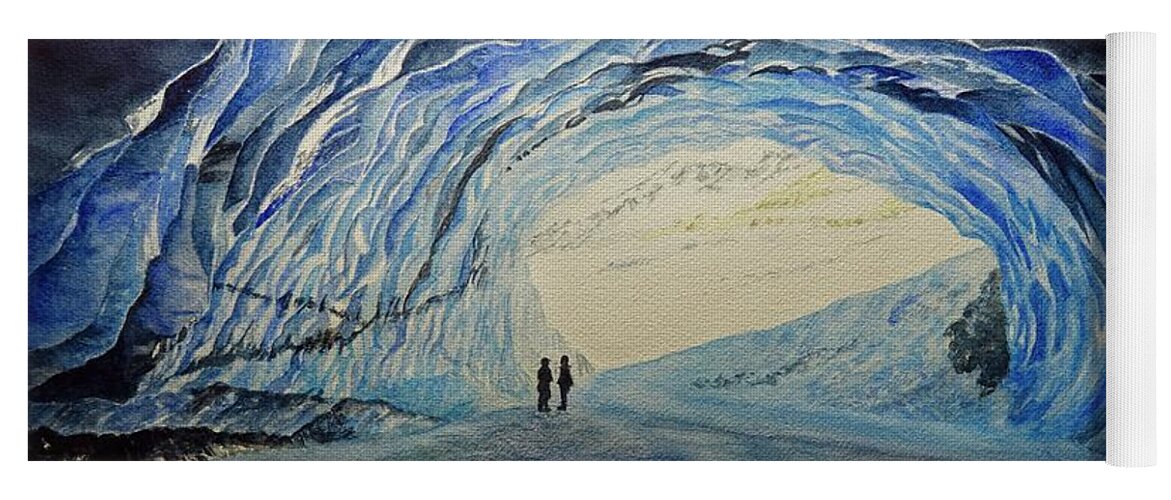 Alaska Yoga Mat featuring the painting Icy Splendor by Deborah Horner