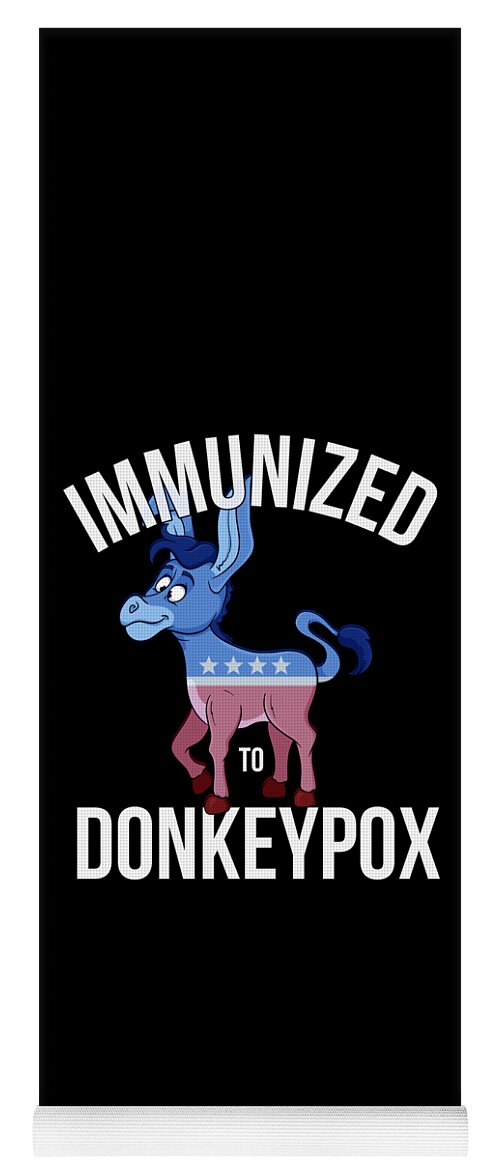 Donkeypox Yoga Mat featuring the digital art Immunized to Donkey Pox by Flippin Sweet Gear