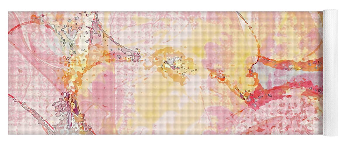 Apples Yoga Mat featuring the digital art Impression of Apples by Nancy Olivia Hoffmann