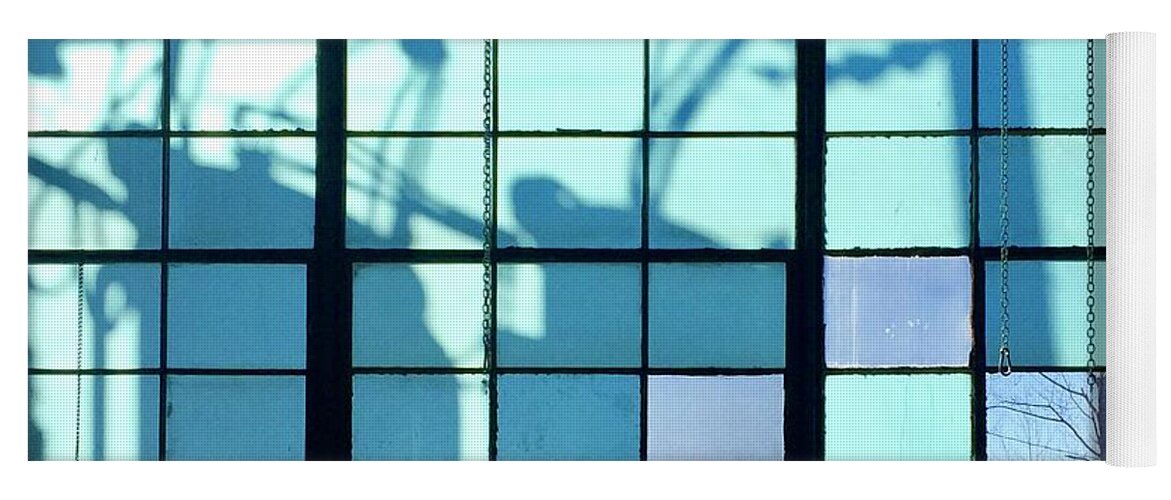 Industrial Window Yoga Mat featuring the photograph Industrial Window by Flavia Westerwelle