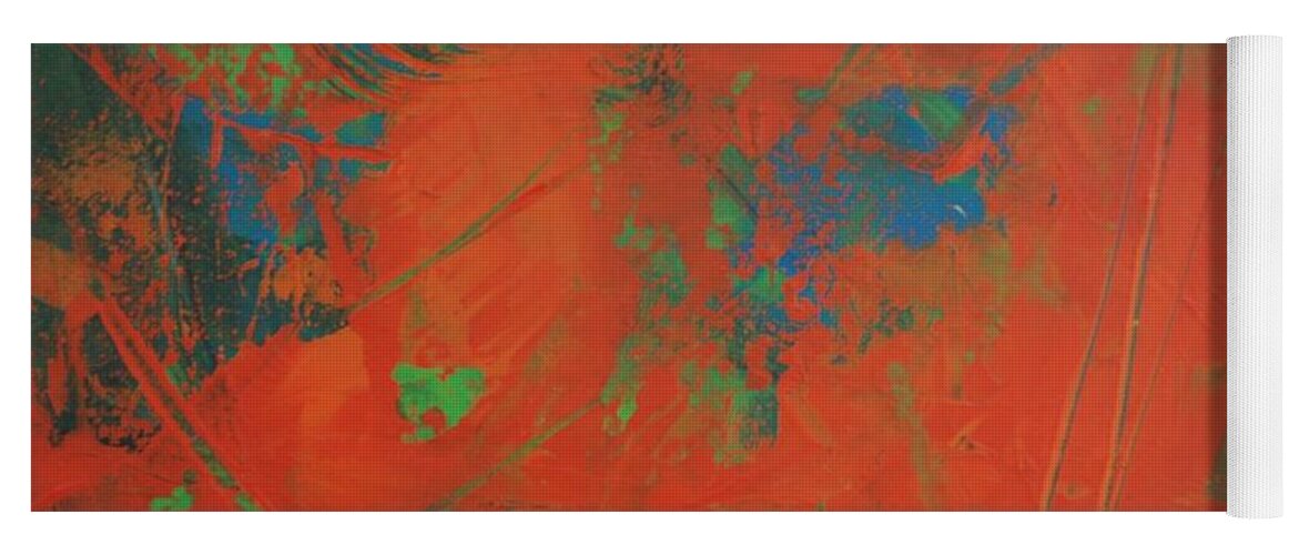 Abstract Yoga Mat featuring the painting Inner Light by Dick Richards