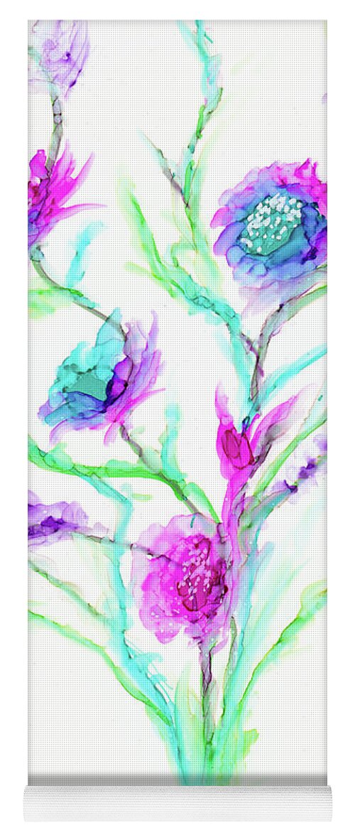 Whimsical Yoga Mat featuring the painting Inseparable by Kimberly Deene Langlois