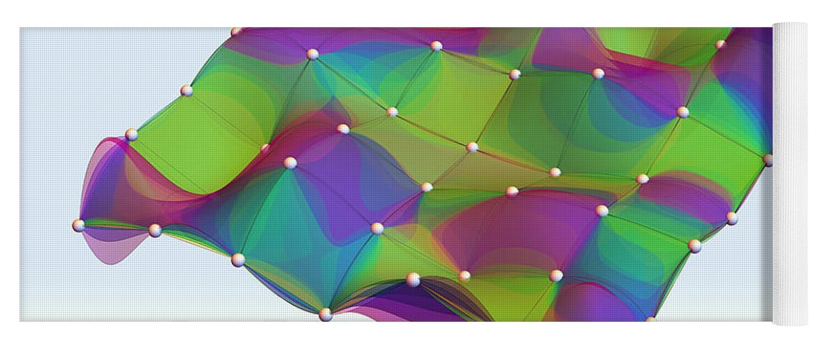 Math Yoga Mat featuring the digital art Interpolation Surfaces by Dan Bach