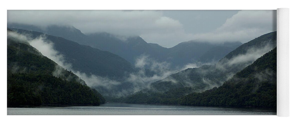 Fiordland Yoga Mat featuring the photograph Into the Mist - Fiordland, New Zealand by Kenneth Lane Smith