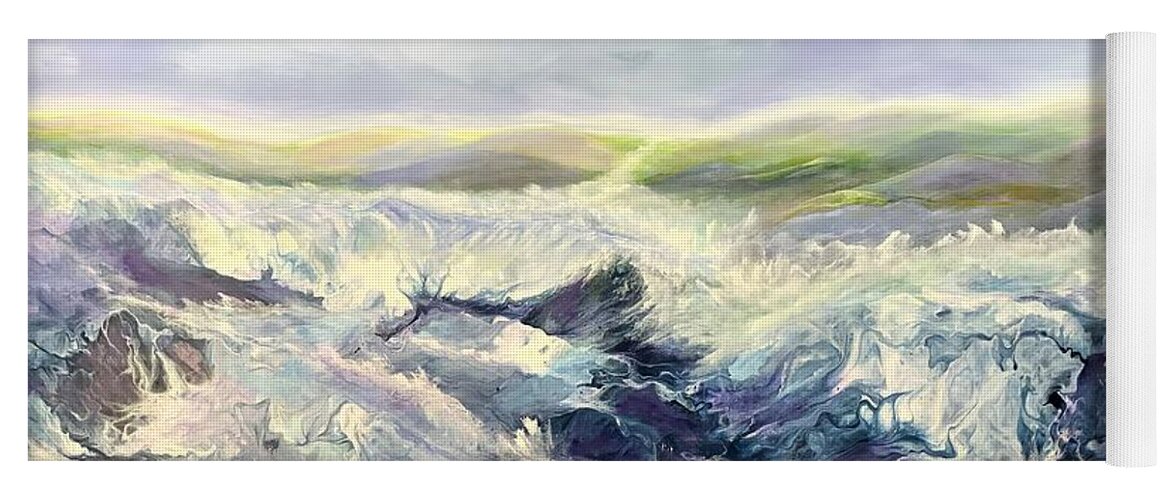 Irish Coast Yoga Mat featuring the painting Irish Coast by Soraya Silvestri