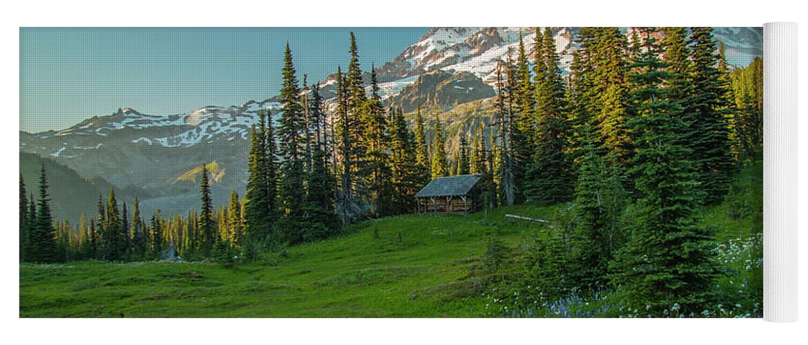 Mount Rainier Yoga Mat featuring the photograph Is This Heaven? -- Horizontal by Doug Scrima