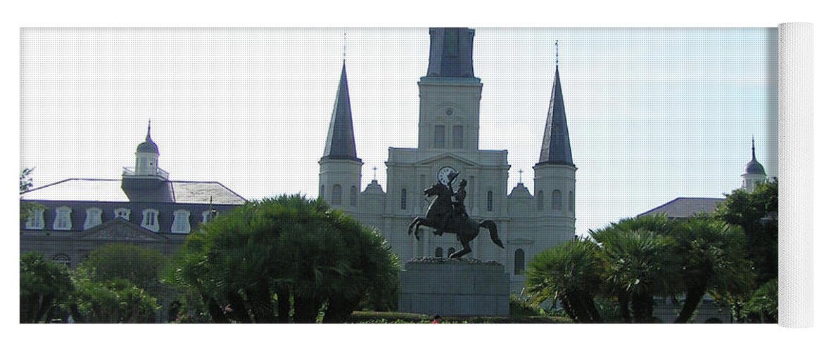 Jackson Square Yoga Mat featuring the photograph Jackson Square by Heather E Harman