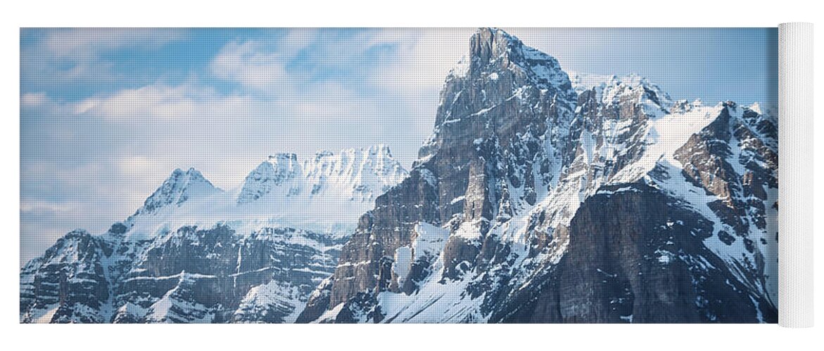 Canada Yoga Mat featuring the photograph Jagged Peaks by Rick Deacon