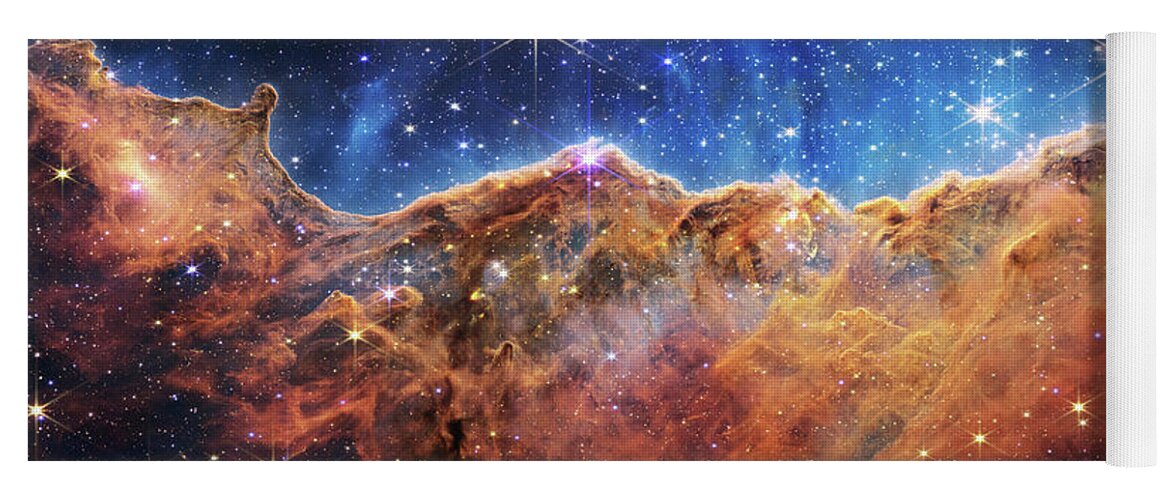 Ngc 3324 Yoga Mat featuring the photograph James Webb Cosmic Cliffs in Carina Nebula by Sebastian Musial