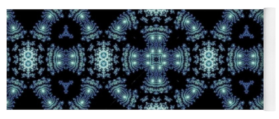 January Yoga Mat featuring the digital art Jammin January by Designs By L