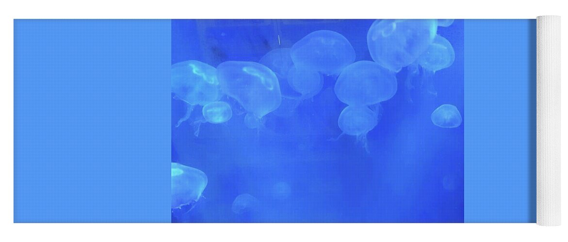 Jellies Yoga Mat featuring the photograph Jellyfish by Pour Your heART Out Artworks