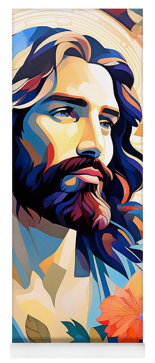 Jesus Christ in Colors CL V Yoga Mat