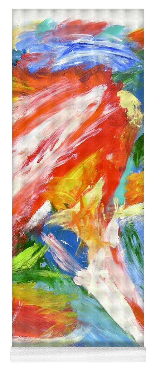 Abstract Expressionism Yoga Mat featuring the painting Joie de Vivre No. 2 by J Loren Reedy