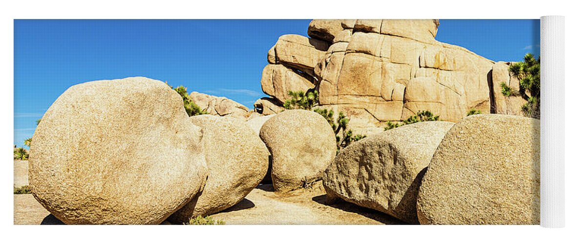 Landscapes Yoga Mat featuring the photograph Joshua Tree-2 by Claude Dalley