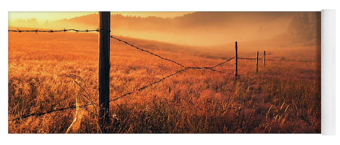 Fog Yoga Mat featuring the photograph June Morning by Evgeni Dinev