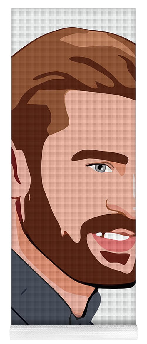 Justin Timberlake Cartoon Portrait 2 Yoga Mat by Ahmad Nusyirwan - Pixels