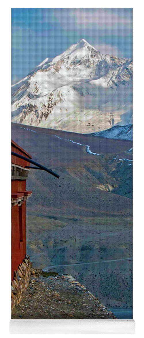 Himalayas Yoga Mat featuring the photograph In the Shadow of the Greater Himalayas by Leslie Struxness