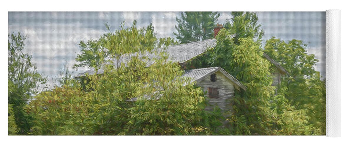 Barns Yoga Mat featuring the photograph Overgrowth by Guy Whiteley