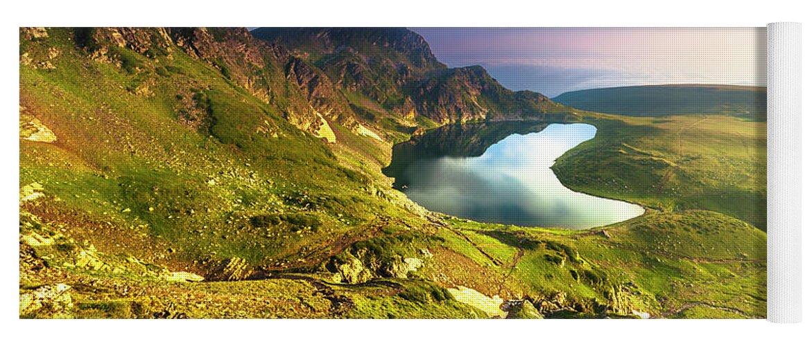 Bulgaria Yoga Mat featuring the photograph Kidney Lake by Evgeni Dinev