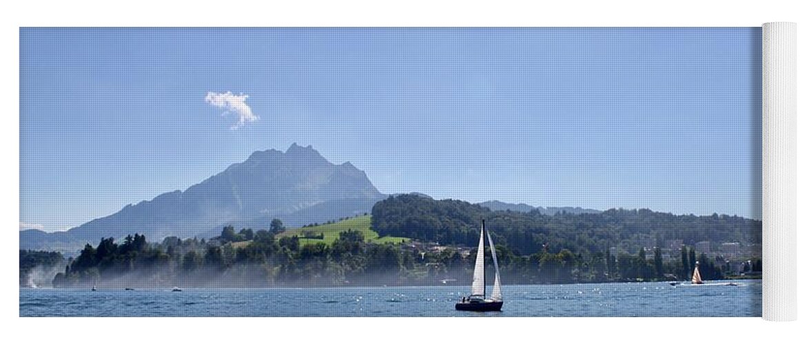 Lake Lucerne Yoga Mat featuring the photograph Lake Lucerne III by Flavia Westerwelle