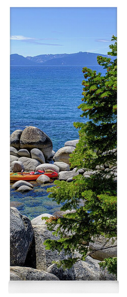Lake Tahoe Yoga Mat featuring the photograph Lake Tahoe Relaxation by Tony Locke