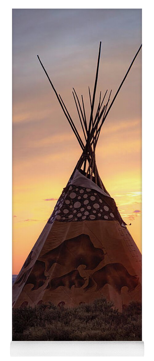  Yoga Mat featuring the photograph Land of Enchantment Sunset by Elijah Rael