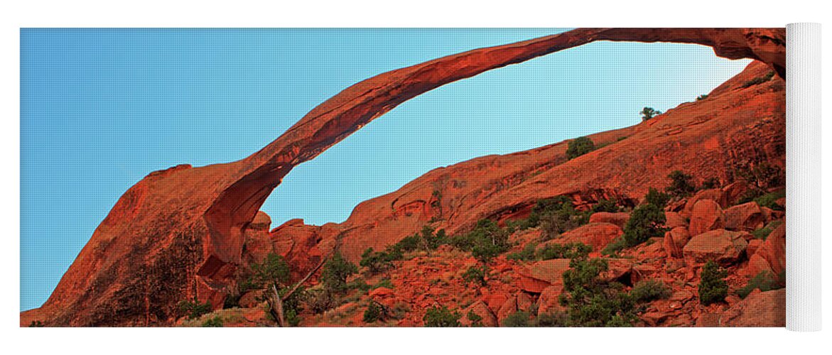 Scenic Yoga Mat featuring the photograph Landscape Arch by Doug Davidson