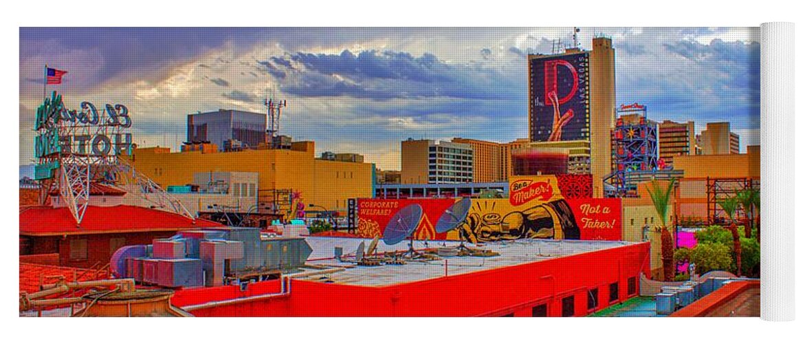  Yoga Mat featuring the photograph Las Vegas Daydream by Rodney Lee Williams