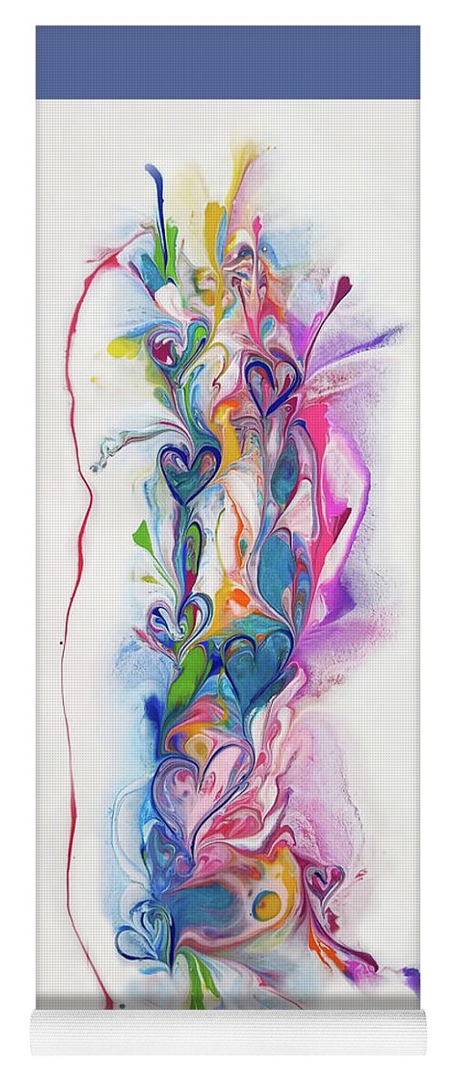 Colorful Yoga Mat featuring the painting Laugh Out Loud by Deborah Erlandson