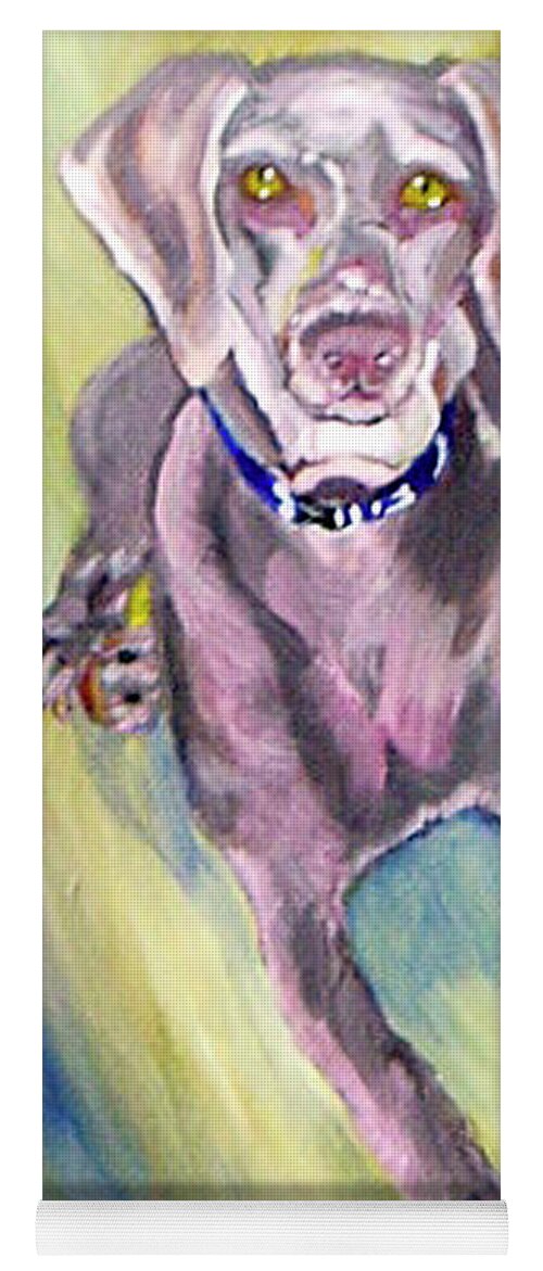 Dog Yoga Mat featuring the painting Layla by Genevieve Holland