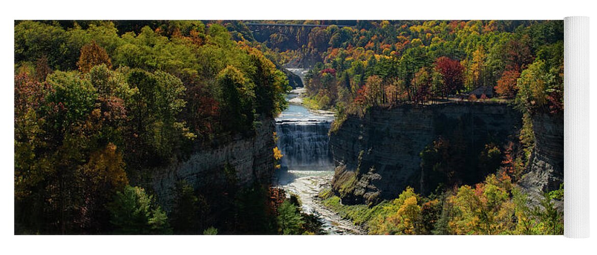Nature Yoga Mat featuring the photograph Letchworth State Park by Nicole Lloyd