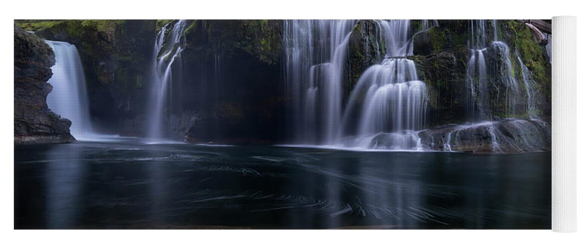 Waterfall Yoga Mat featuring the photograph Lewis River Falls by Keith Kapple