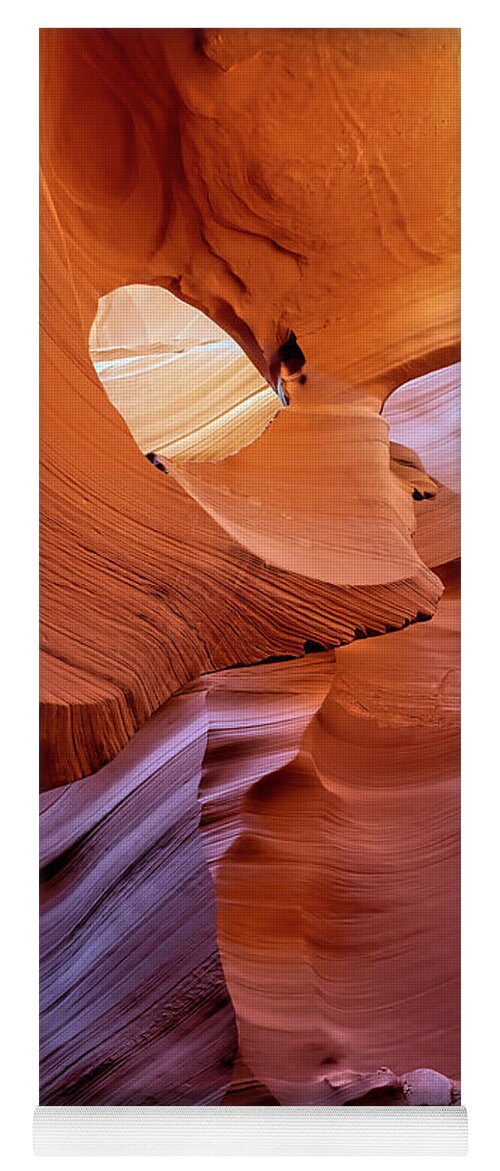 Antelope Canyon Yoga Mat featuring the photograph Light It Up by Dan McGeorge