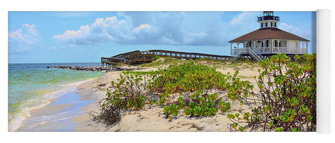 Boca Grande Yoga Mat featuring the photograph Lighthouse by Alison Belsan Horton