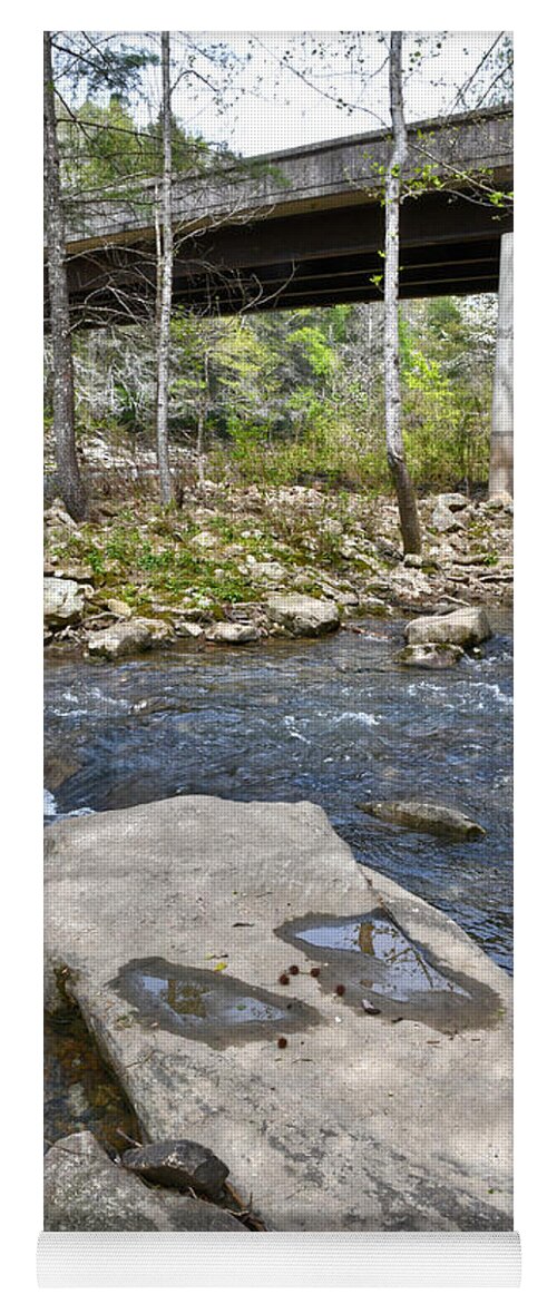 Obed Wild And Scenic River National Park Yoga Mat featuring the photograph Lily Bridge 2 by Phil Perkins