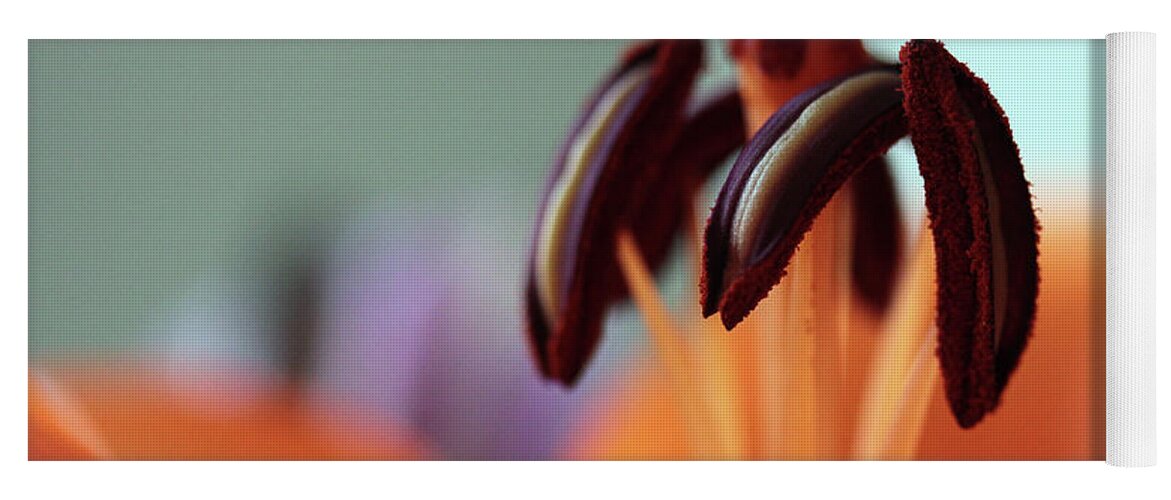Lily Stamen Yoga Mat featuring the photograph Lily Stamen by Natalie Dowty