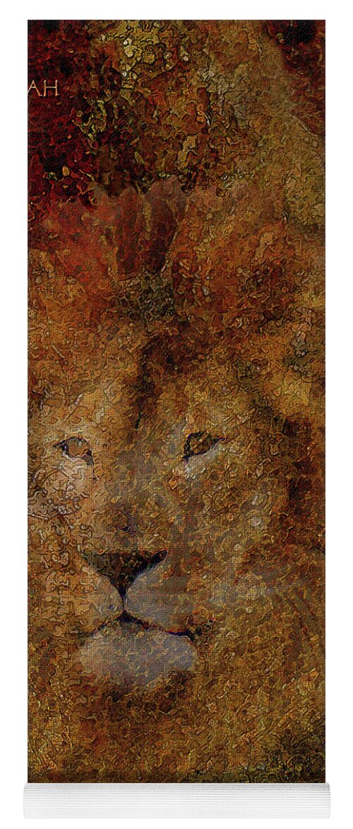 Lion Yoga Mat featuring the photograph Lion of Judah by Constance Woods