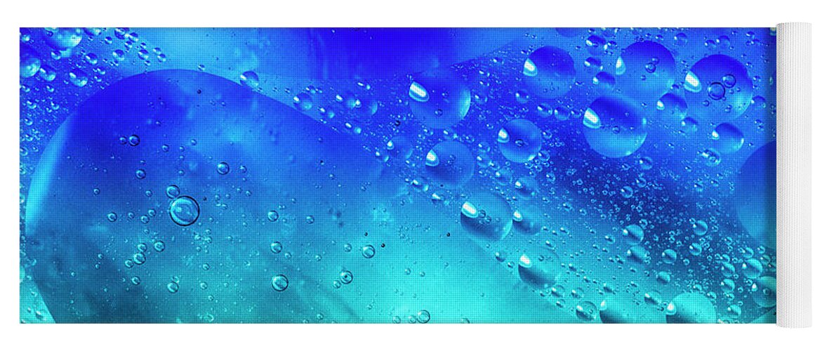Bubbling Yoga Mat featuring the photograph Liquid Blend III by Charles Floyd