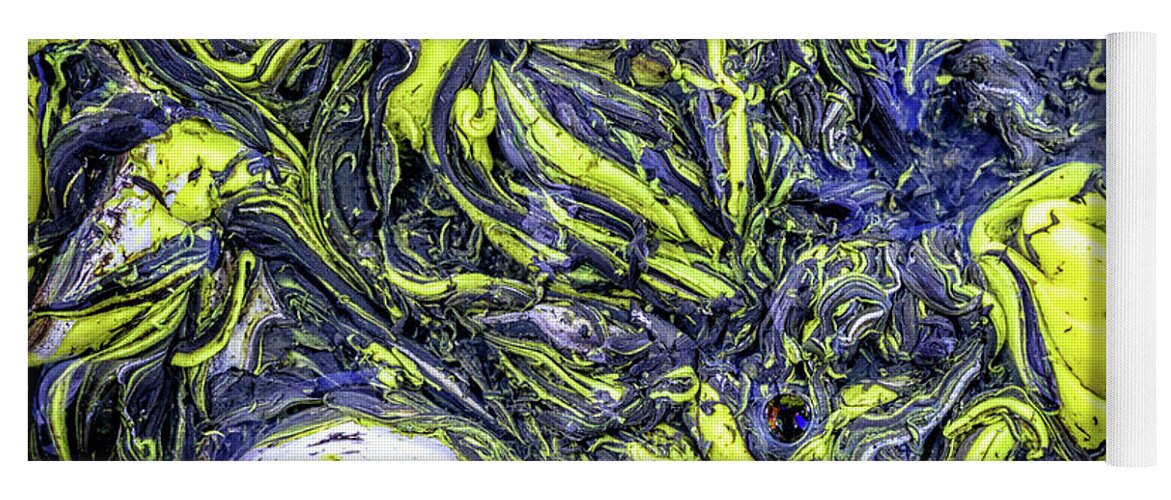 Liquid Yoga Mat featuring the photograph Liquid Marbled Abstract Fantasy Pattern by John Williams
