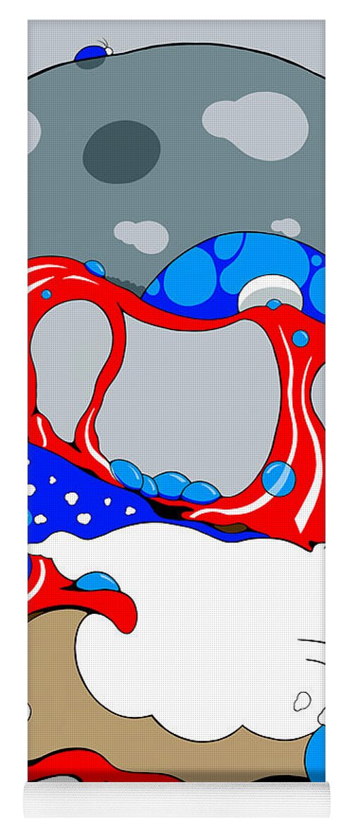 Election Yoga Mat featuring the digital art Liquid Nation by Craig Tilley