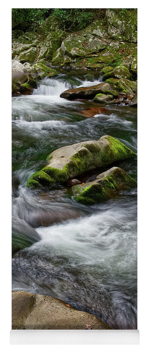 Smokies Yoga Mat featuring the photograph Little River 3 by Phil Perkins