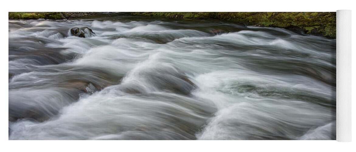 Smokies Yoga Mat featuring the photograph Little River Rapids 21 by Phil Perkins