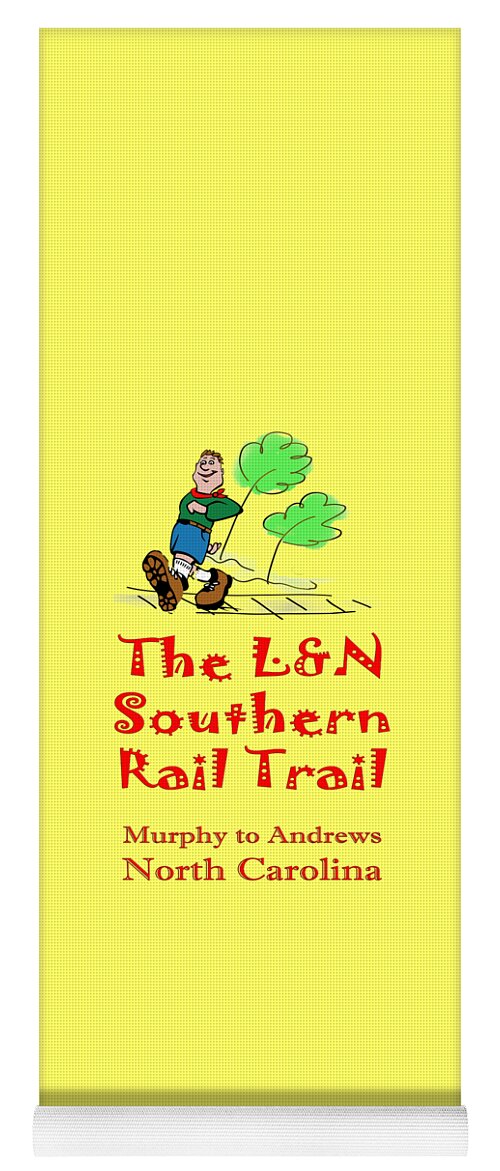 L&n Yoga Mat featuring the photograph LN Southern Rail Trail Boy Scout by Debra and Dave Vanderlaan