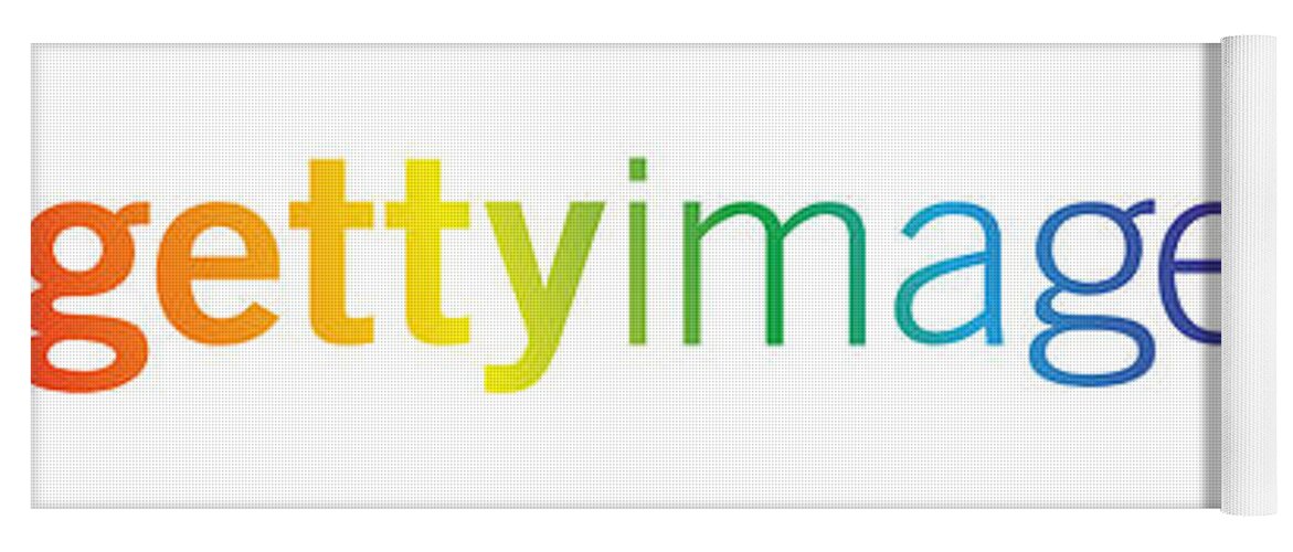 Getty Images Logo Yoga Mat featuring the digital art Logo Pride 001 by Getty Images
