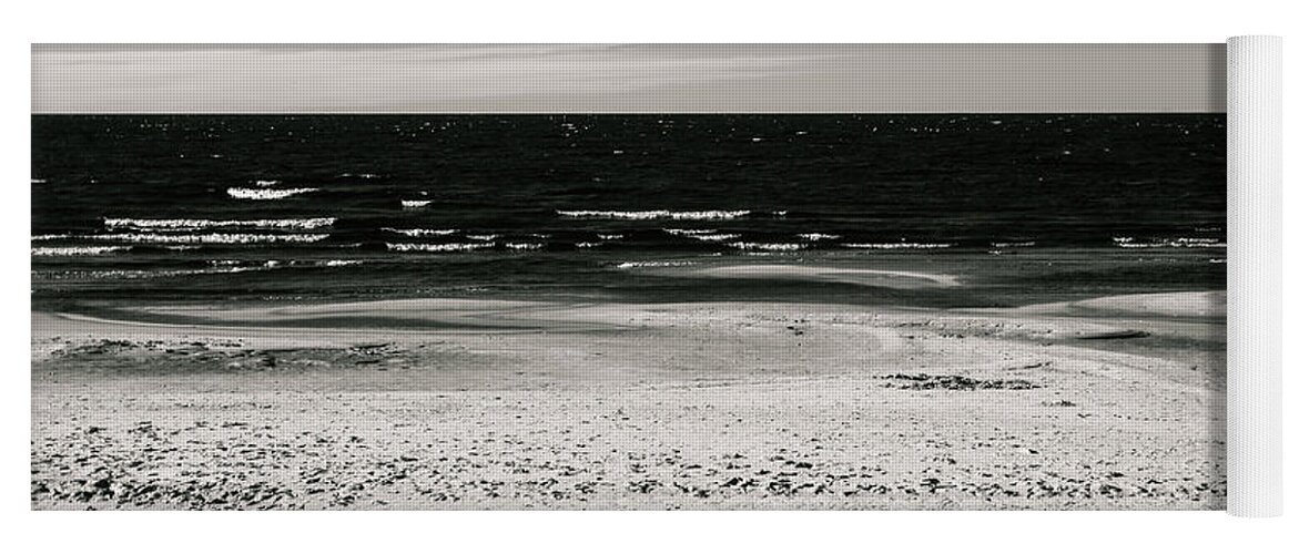Beach Yoga Mat featuring the photograph Lonely beach by Maria Dimitrova