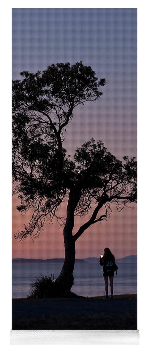 Tree Photo Prints Yoga Mat featuring the digital art Lonely tree 56 by Kevin Chippindall