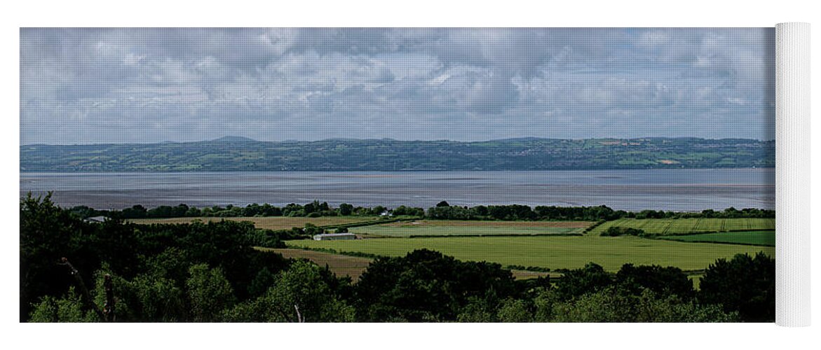 Heswall Yoga Mat featuring the photograph Looking across to Moel Famau by Spikey Mouse Photography
